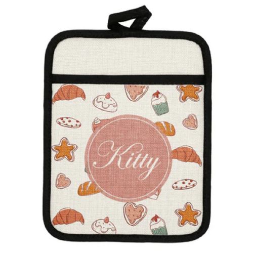 SubliLinen™ Pot Holder with Rubber Back #3